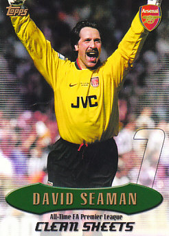 David Seaman Arsenal 2003 Topps Premier Gold All/Time Record #AT16